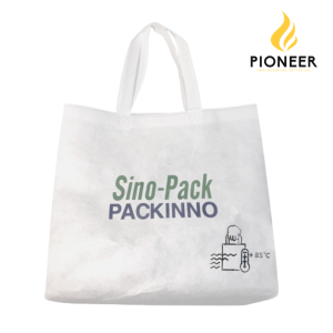 Hot water soluble non-woven fabric bag